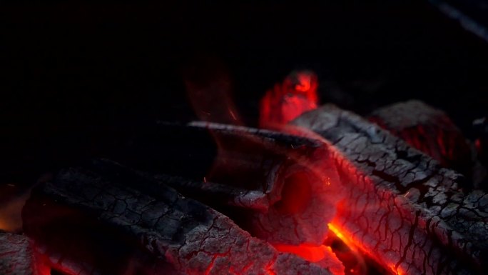 篝火、木炭1