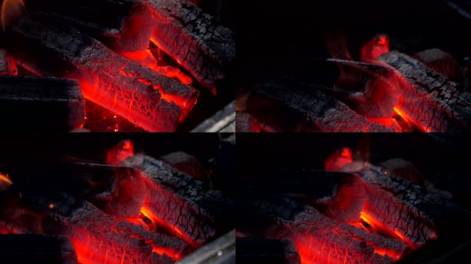 篝火、木炭1