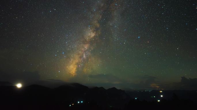 震撼极致星空银河延时