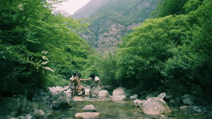 古代上山  寻找水源