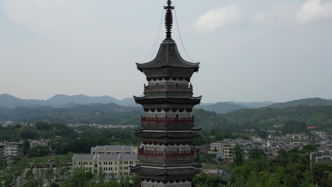 江西安远县  地标建筑无为塔