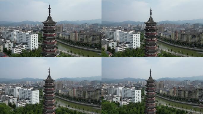 江西安远县  地标建筑无为塔