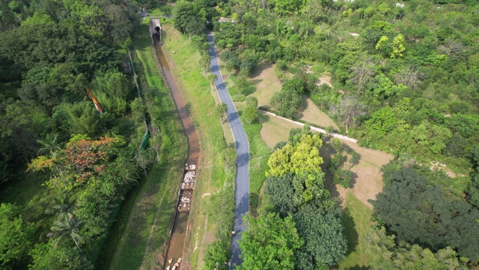 深圳南山区西丽湖（环西丽湖碧道）航拍