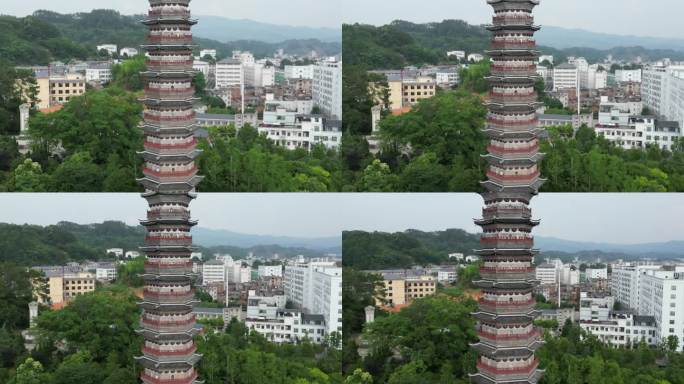 江西安远县  地标建筑无为塔