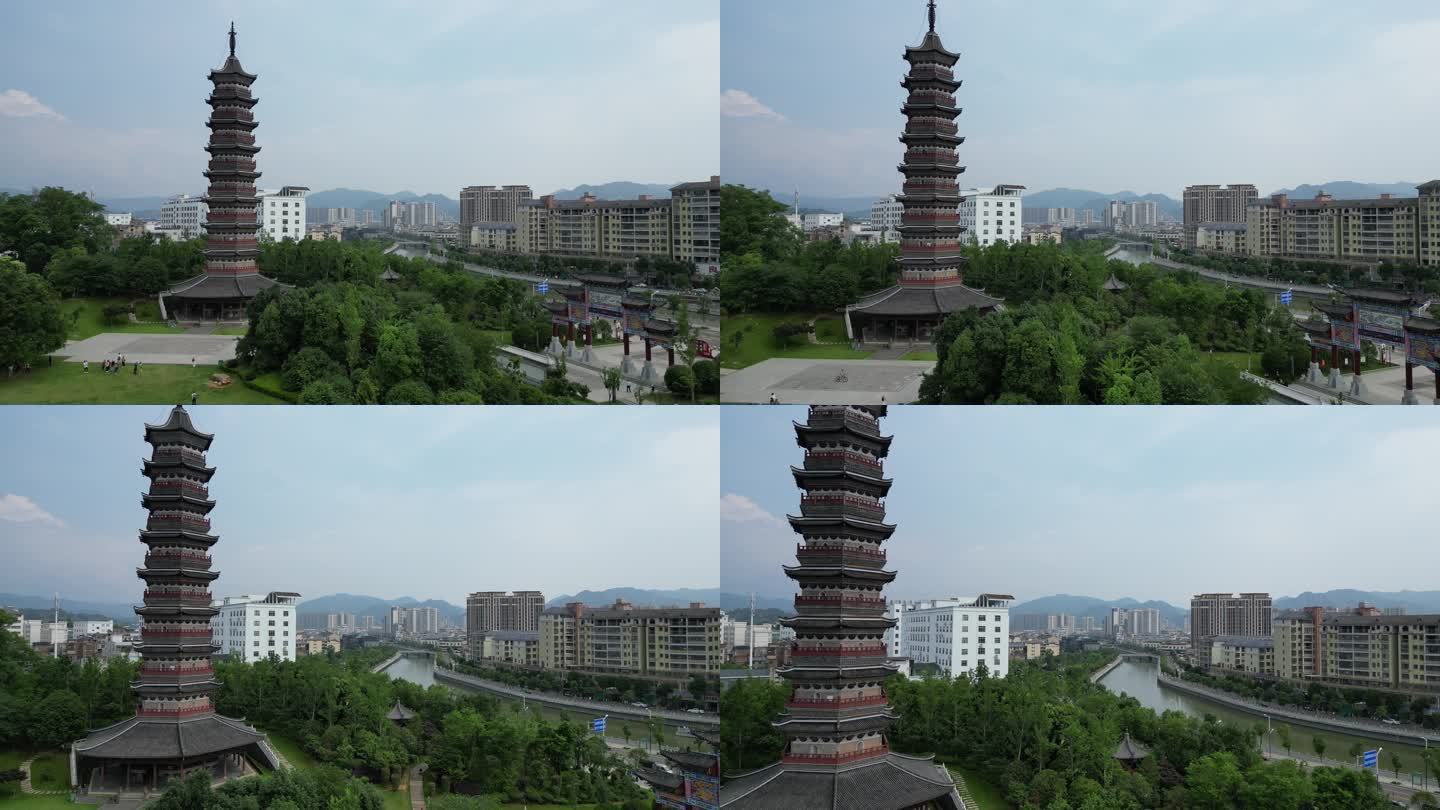 江西安远县  地标建筑无为塔