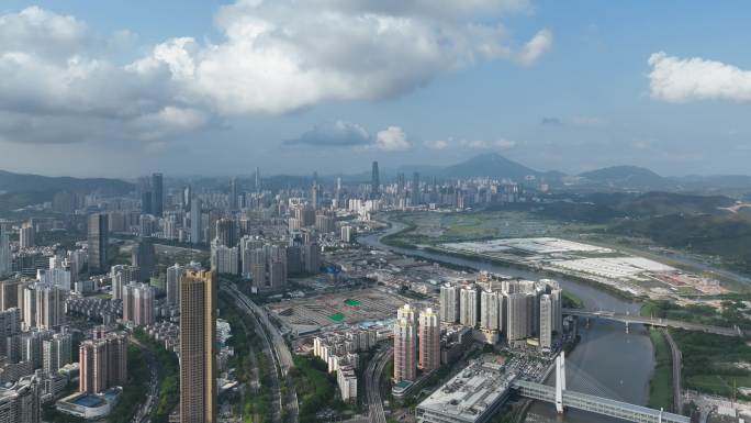 【原创】4K深圳福田航拍延时摄影空镜大景