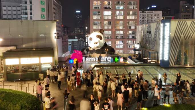 成都春熙路夜景【延时摄影四段】