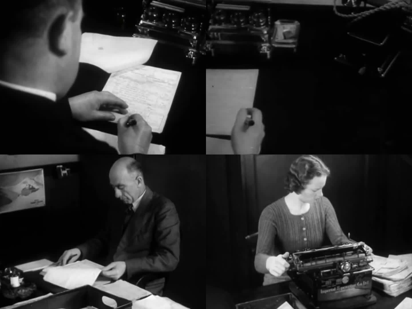 30年代欧美文员 文员 秘书 领导签字