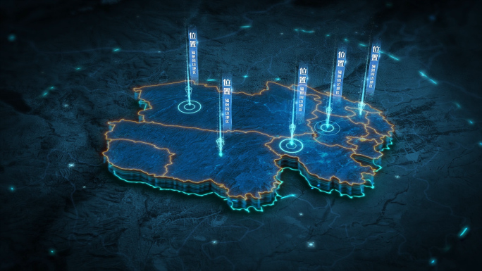 青海省粒子穿梭高端大气三维地图