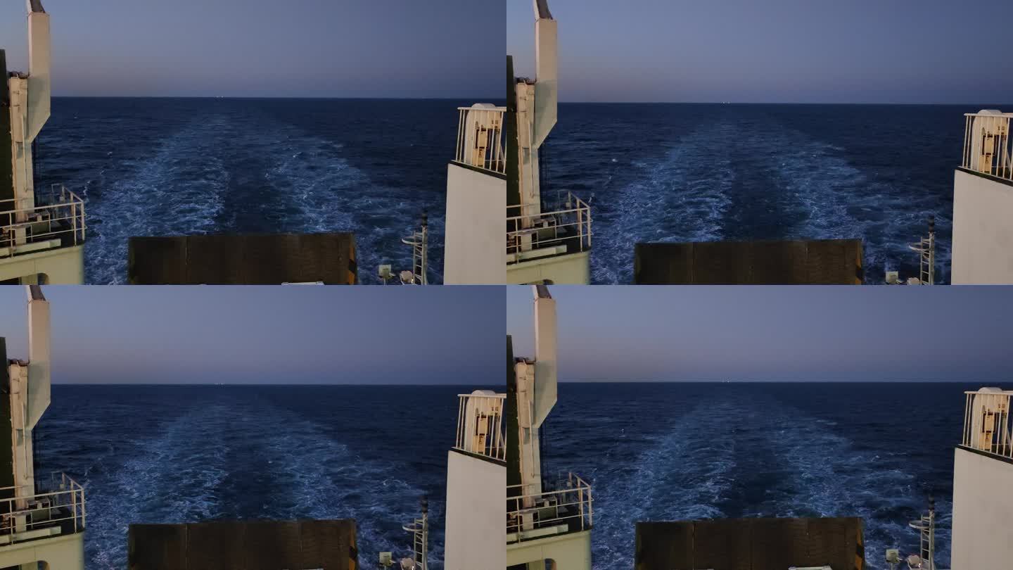 海上航行实拍镜头