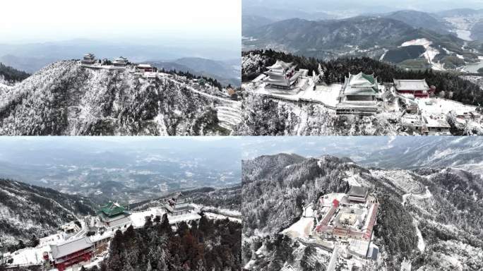 岳阳大云山国家森林公园雪景