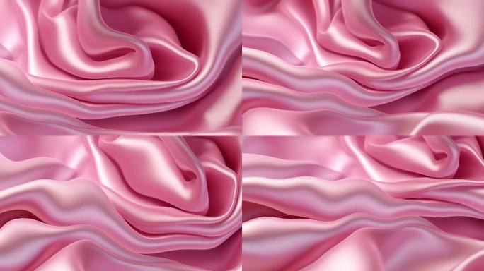 粉色 绸子 布料 真实 质感 丝绸