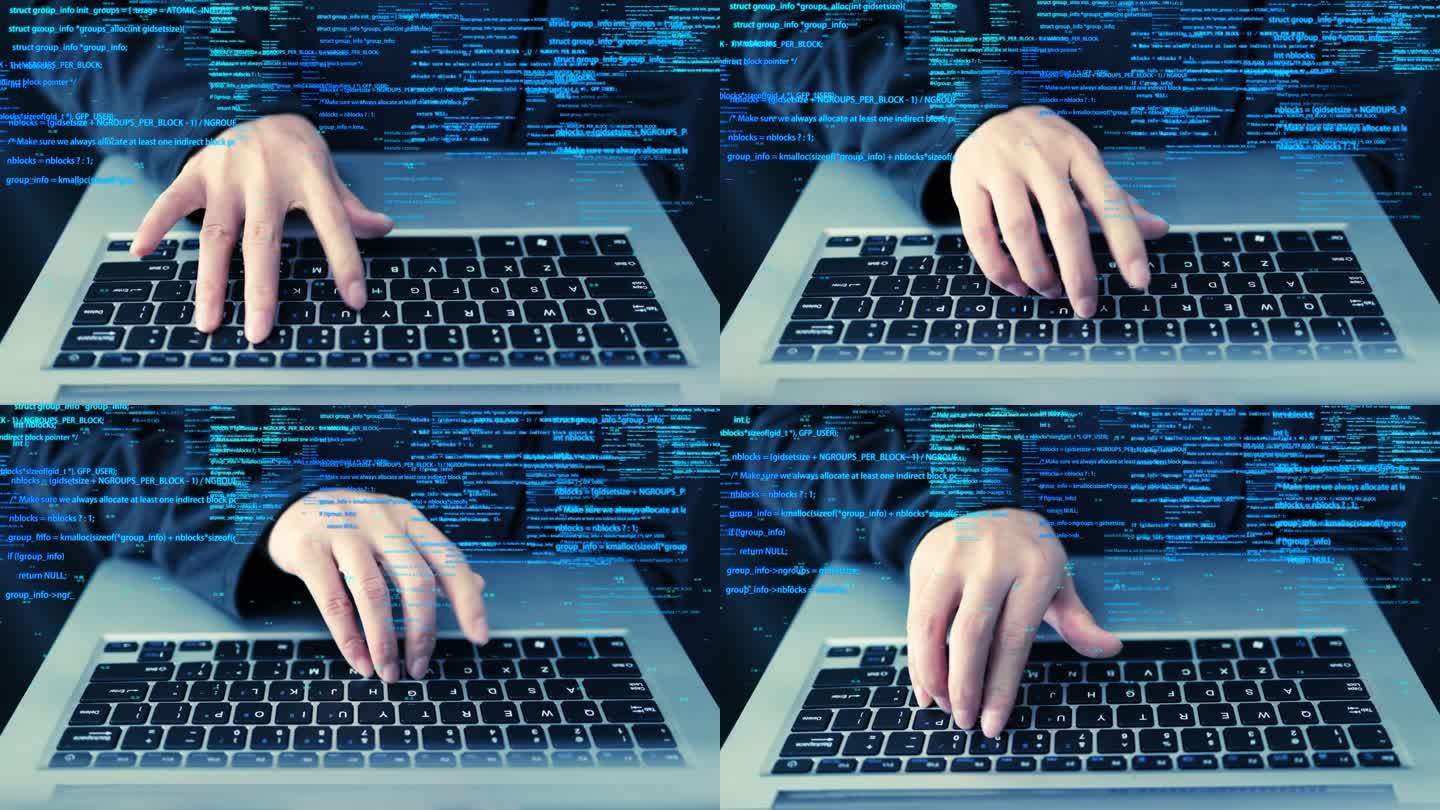 计算机网络黑客敲键盘植入木马病毒