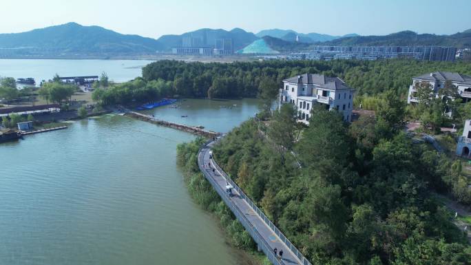 杭州临安青山湖航拍4K