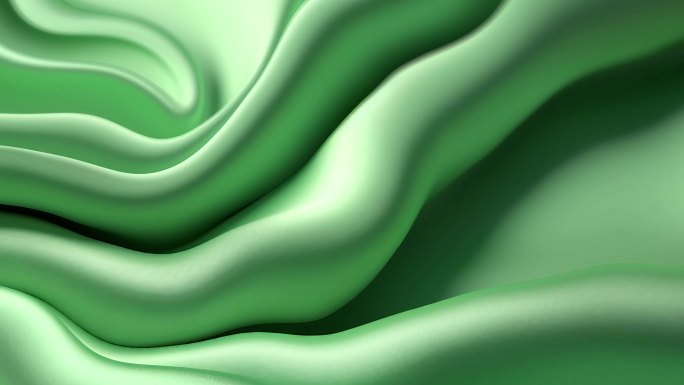 绿色 绸子 布料 真实 质感 丝绸