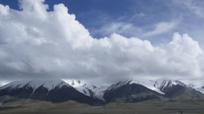 雪山延时 天空延时