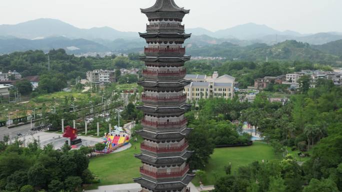 江西安远县  地标建筑无为塔