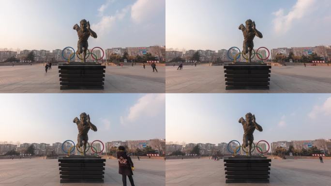 大连奥林匹克广场雕像