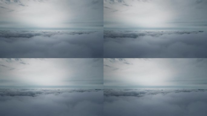云海上飞行4K背景素材