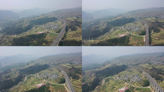 贵州-大小井特大桥航拍4K