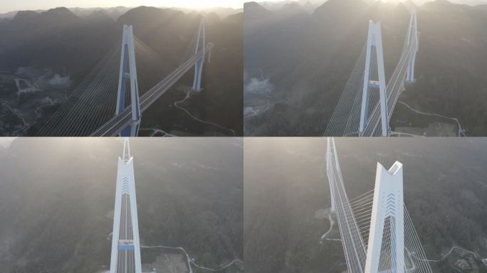 贵州平塘特大桥-天空之桥-服务区航拍4K