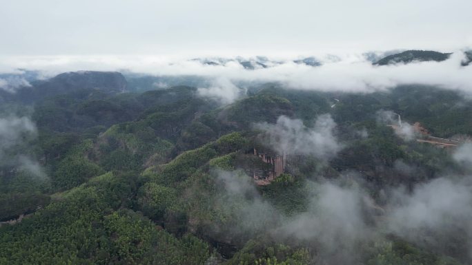 4K福建泰宁李家岩景区航拍002