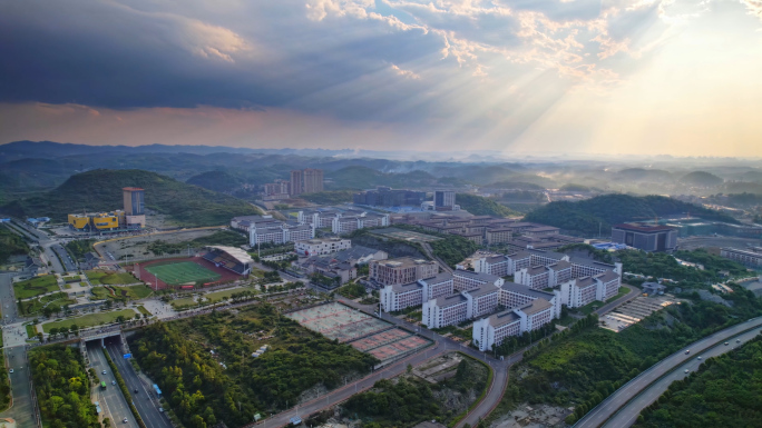 贵州民族大学航拍