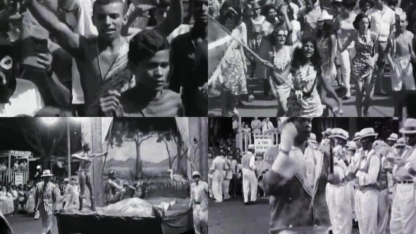 60年代巴西桑巴舞狂欢节嘉年华
