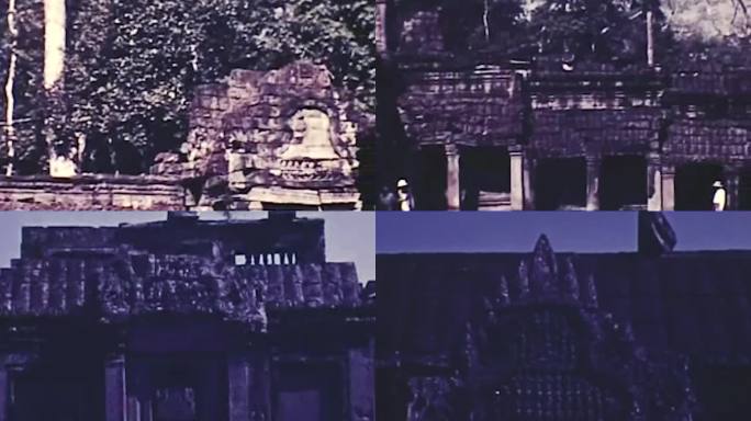 40年代柬埔寨吴哥窟吴哥城