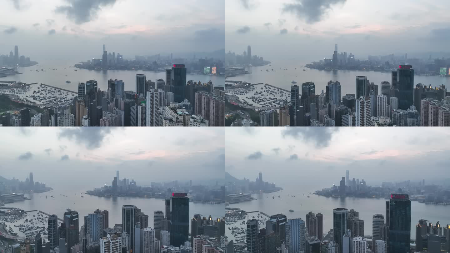 4K香港航拍白天夜景