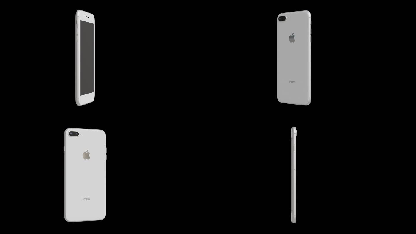 苹果iPhone 8 Plus白手机透明