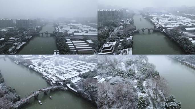 京杭大运河雪景