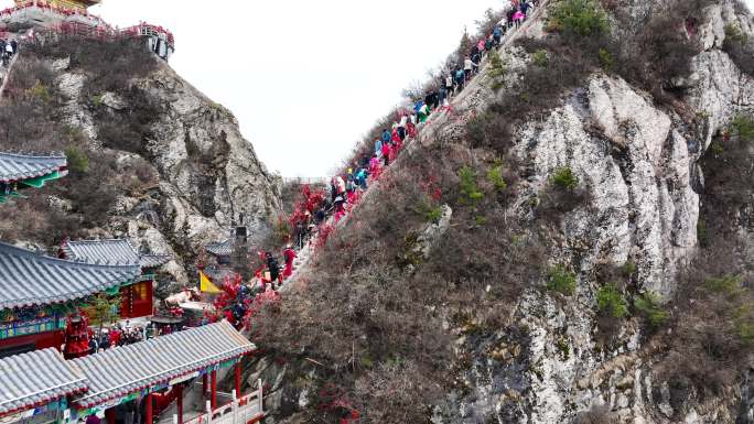 4k航拍河南洛阳老君山全景风光