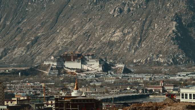 西藏旅游风光远景布达拉宫