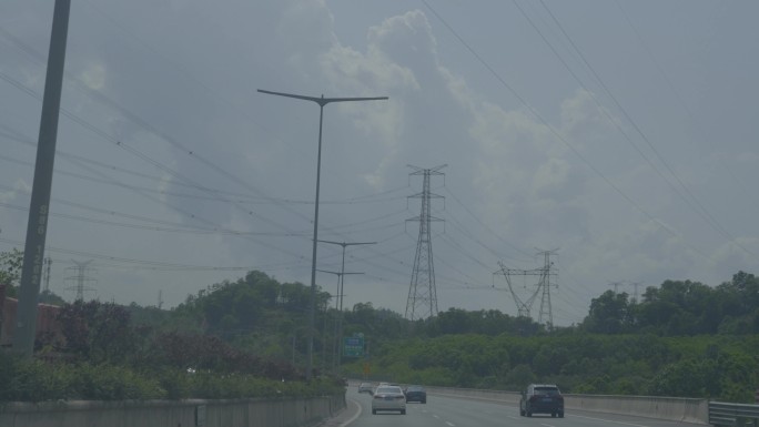 广东高速时空隧道光影