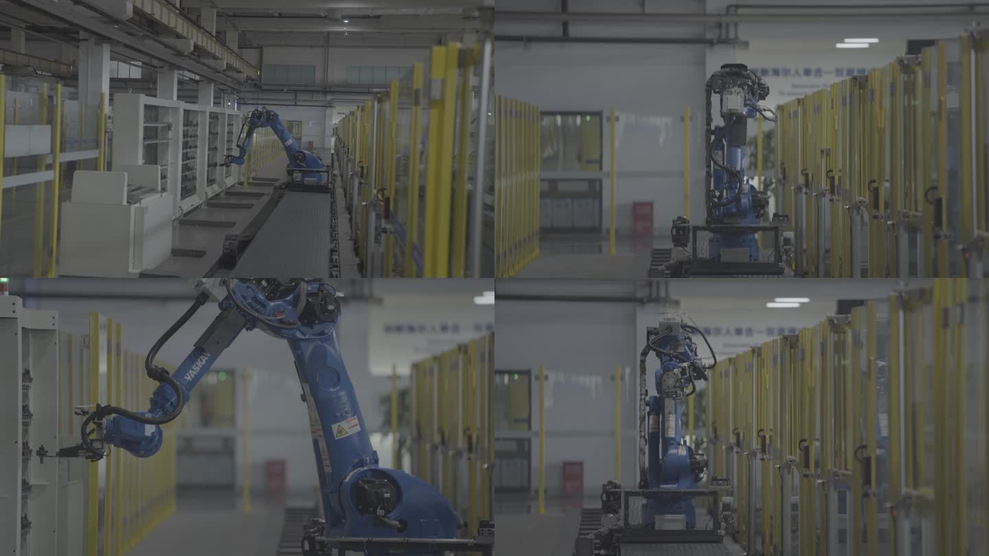 工业4.0工厂产线机器人手臂自动上下料