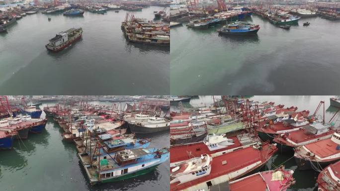 北海侨港渔船航拍