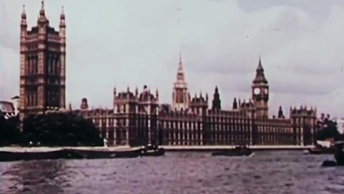 50年代英国伦敦泰晤士河