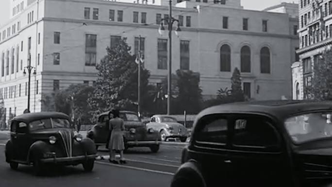 40年代洛杉矶市政厅旧金山唐人街