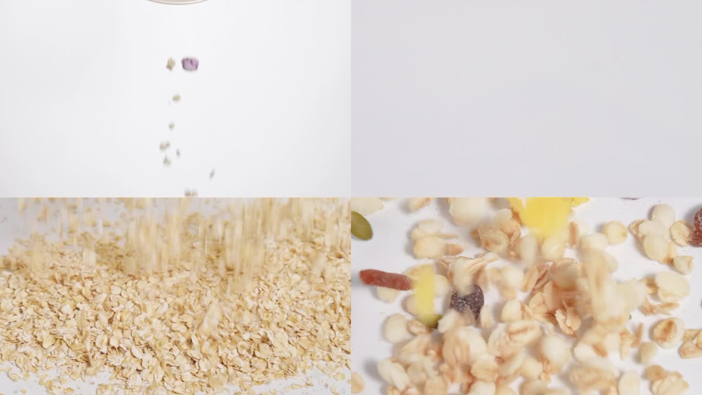 燕麦下落  慢镜头 高速摄影 广告 食物