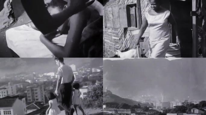 60年代巴西里约热内卢棚户区居民