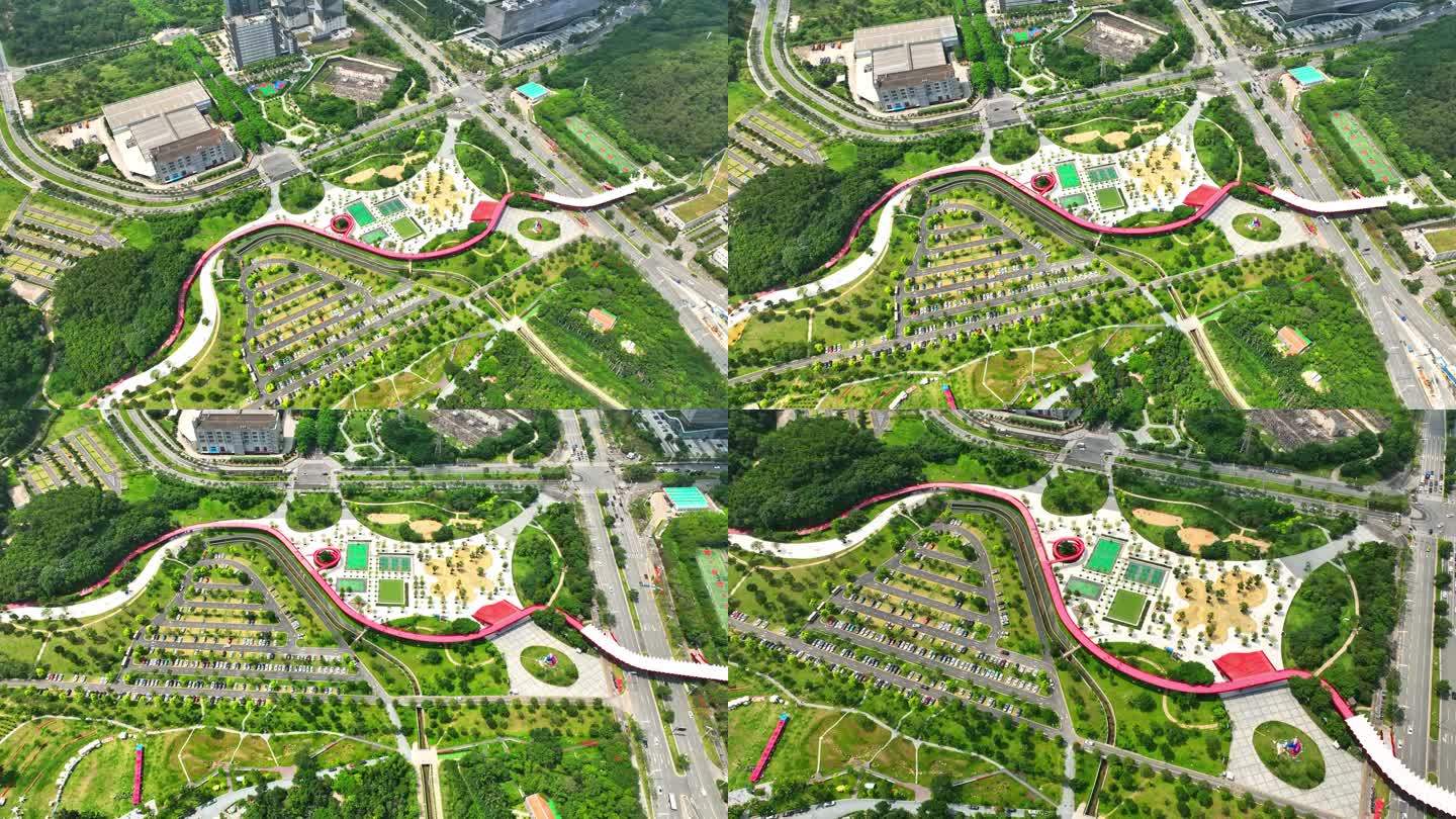 深圳光明地标市政中心科技园红桥公园