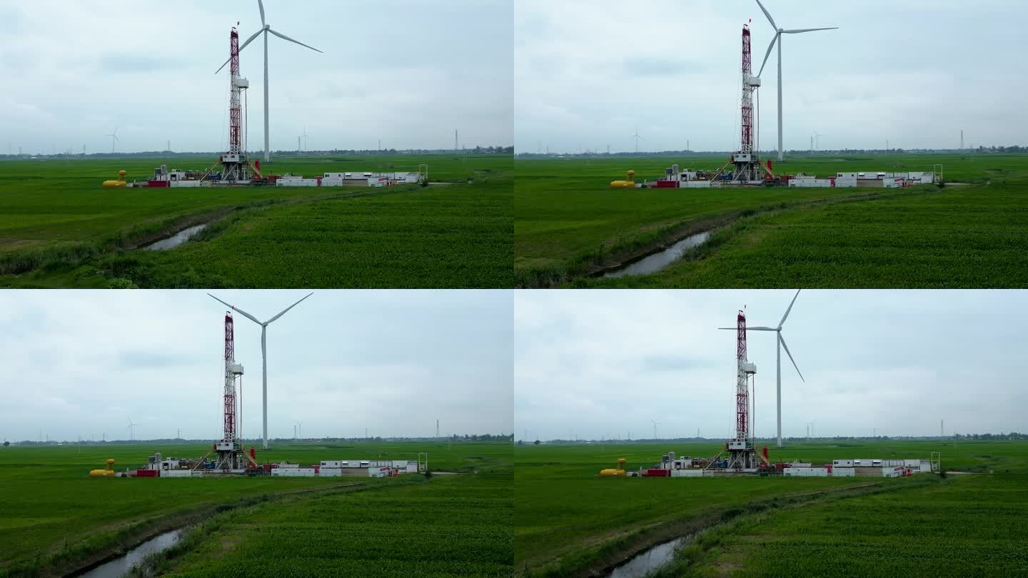 003-一个钻井架+风力发电机