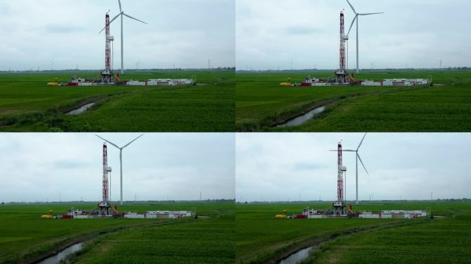 003-一个钻井架+风力发电机
