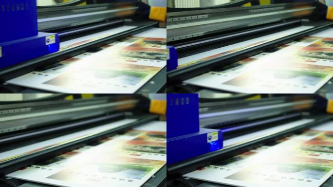 打印展板的UV卷板一体机打印导带机