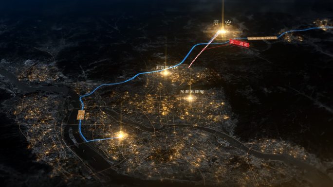 二维谷歌地图贵安-福州城区商圈交通关系