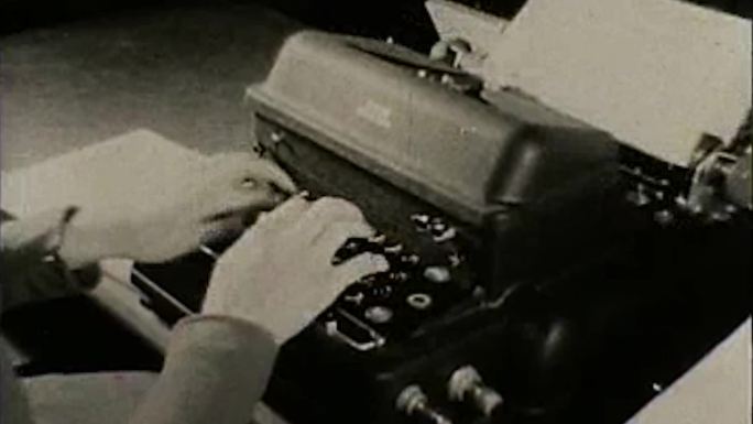 40年代打印机打字员