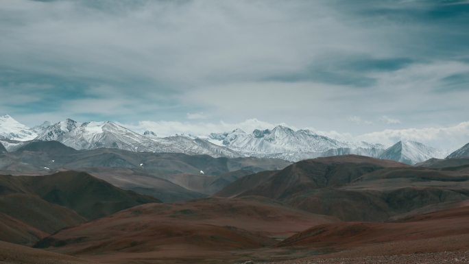 西藏旅游风光喜马拉雅山脉中段风景