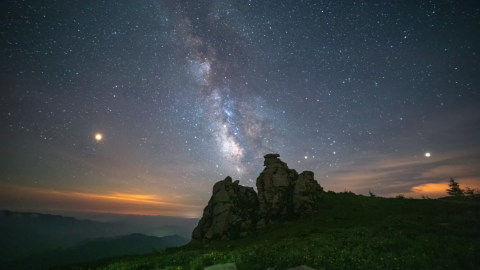 15组星空延时长城天文台