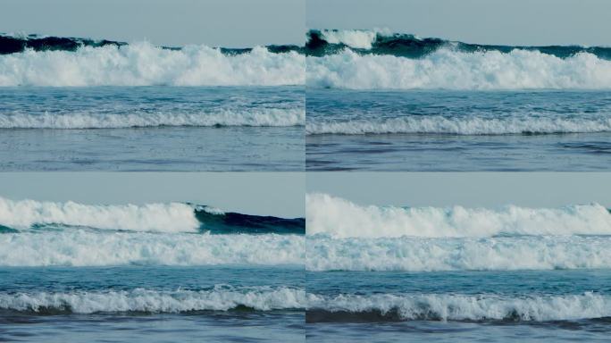 滔天巨浪，海水涨潮，海浪滚滚而来